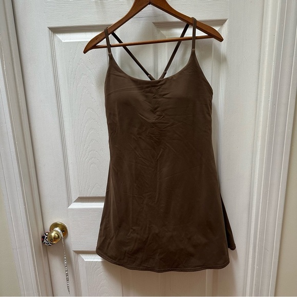 Brown Women's Tennis Dress L Large athletic - Picture 1 of 7